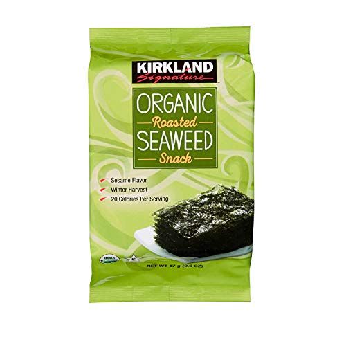 Kirkland Signature Organic Roasted Seaweed, 1 Bag 0.6 oz