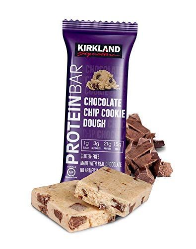 Kirkland Signature Protein Bar, Chocolate Chip Cookie Dough, 1 Bar 2.12 oz