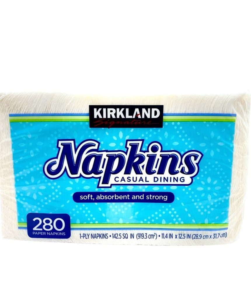 Kirkland Signature Napkins, 1-pack with 280 napkins