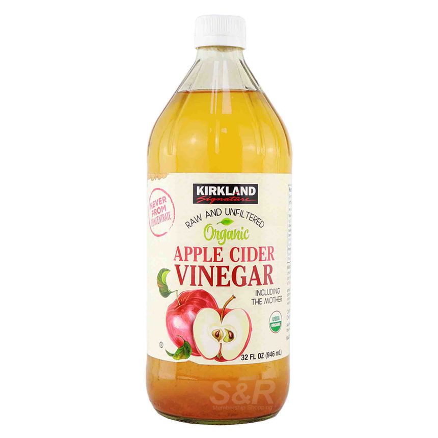 Kirkland Signature Organic Apple Cider Vinegar, 1 Bottle 32 oz