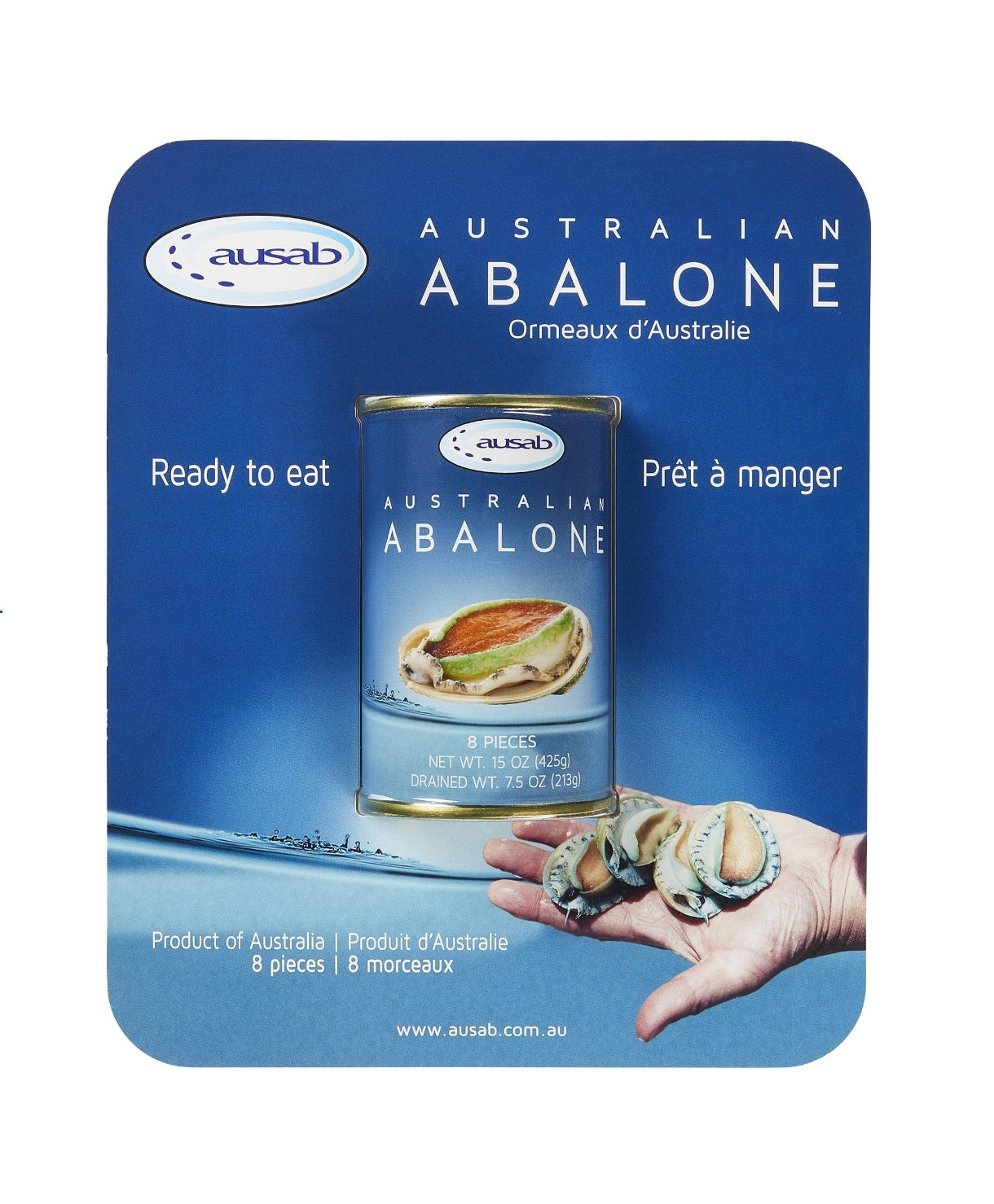 Ausab Canned Australian Abalone, 15 oz