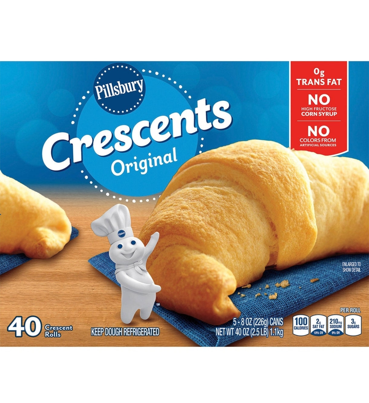 Pillsbury Crescent Rolls, 40-count