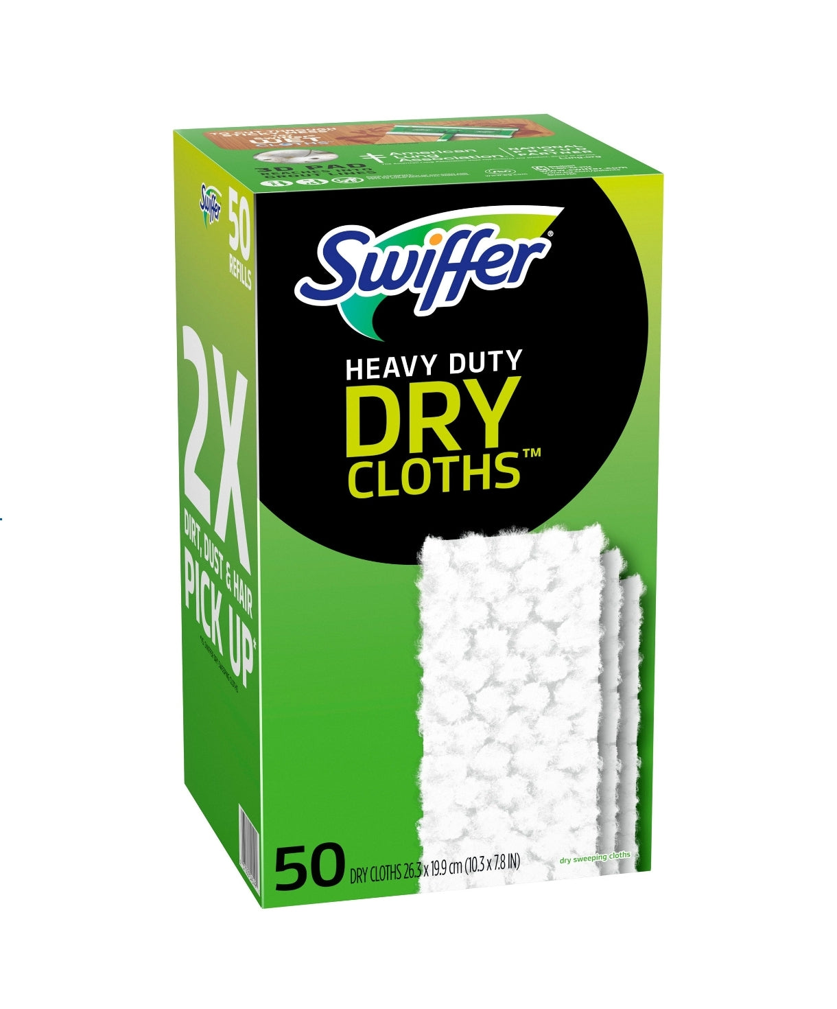 Swiffer Sweeper Heavy Duty Dry Sweeping Cloth Refills, 50-count
