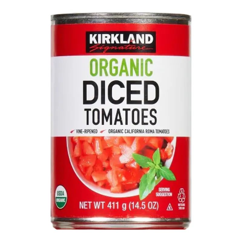 Kirkland Signature, Organic Diced Tomatoes, 1 Can 14.5 oz
