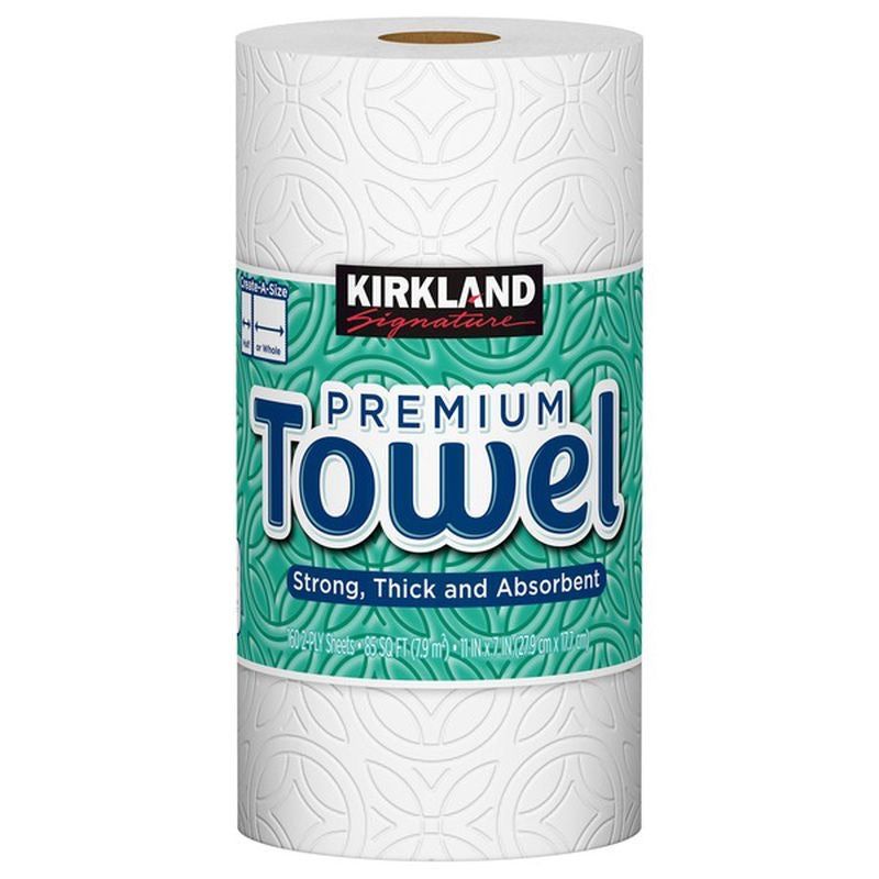 Kirkland Signature Paper Towels, 1 Roll with 160 Sheets