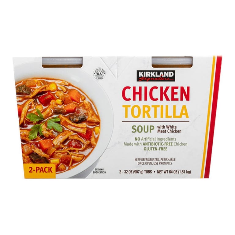 Kirkland Signature Chicken Tortilla Soup, 32 oz, 2-count each