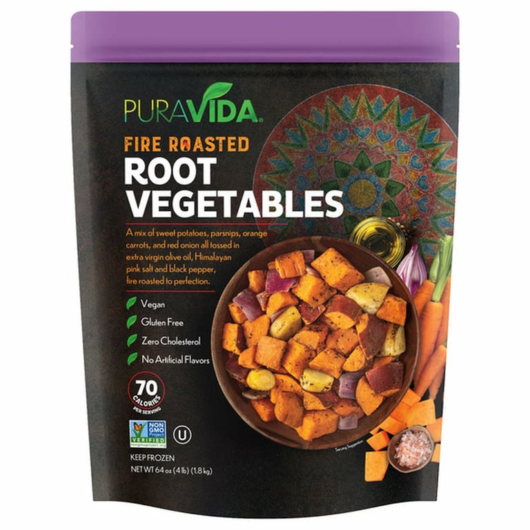 PuraVida Fire Roasted Root Vegetables, 4 pounds
