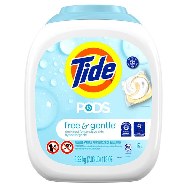 Tide Pods Laundry Detergent Pods, Free & Gentle, 152-count