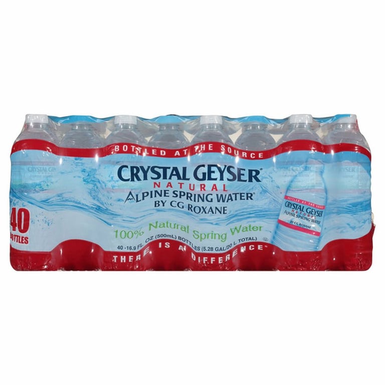 Crystal Geyser Alpine Spring Water, 16.9 fl oz each , 40 count