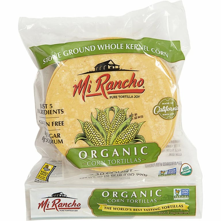 Organic Mi Rancho yellow Corn Tortillas, 30 count 35 ounces