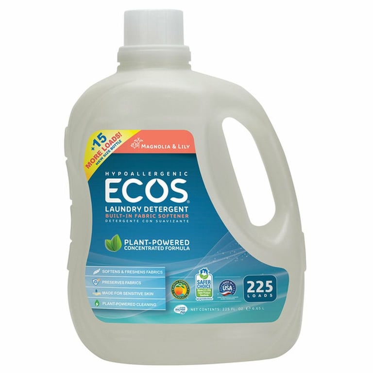 Ecos Liquid Laundry Detergent, 225 loads, 225 oz