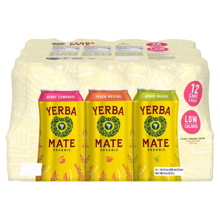 Guayaki Organic Yerba Mate Variety Pack, 15.5 fl oz, 12-count