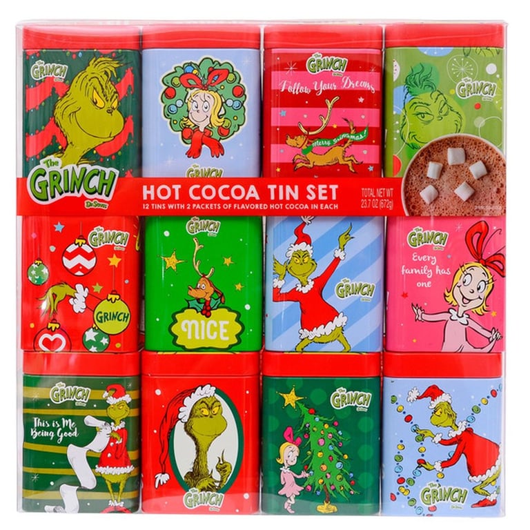 The Grinch Hot Cocoa Tin Set, 12-count