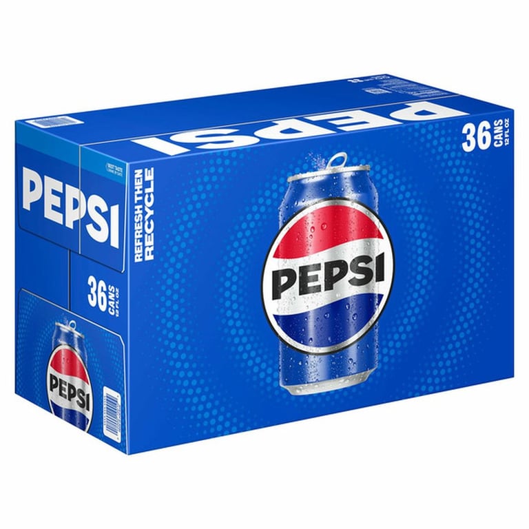 Pepsi cola 36 pack 12 ounces each