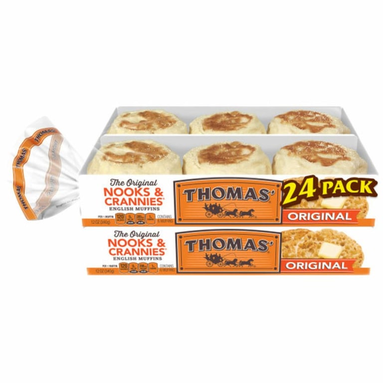 Thomas English Muffins, 4 Pack 12 ounces each