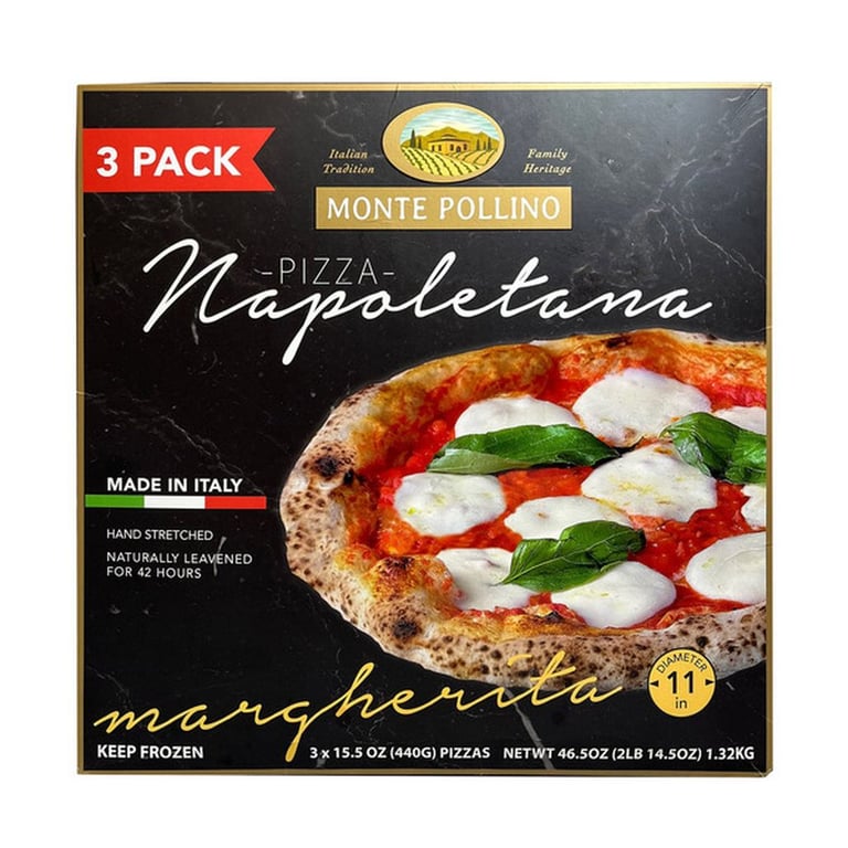 Monte Pollind Pizza Napoletana Margherita, 15.5 oz, 3-count