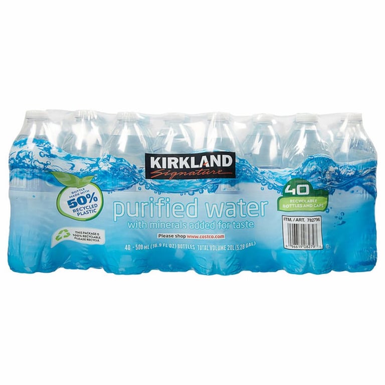 Kirkland Signature Premium Drinking Water, 16.9 fl oz, 40-count