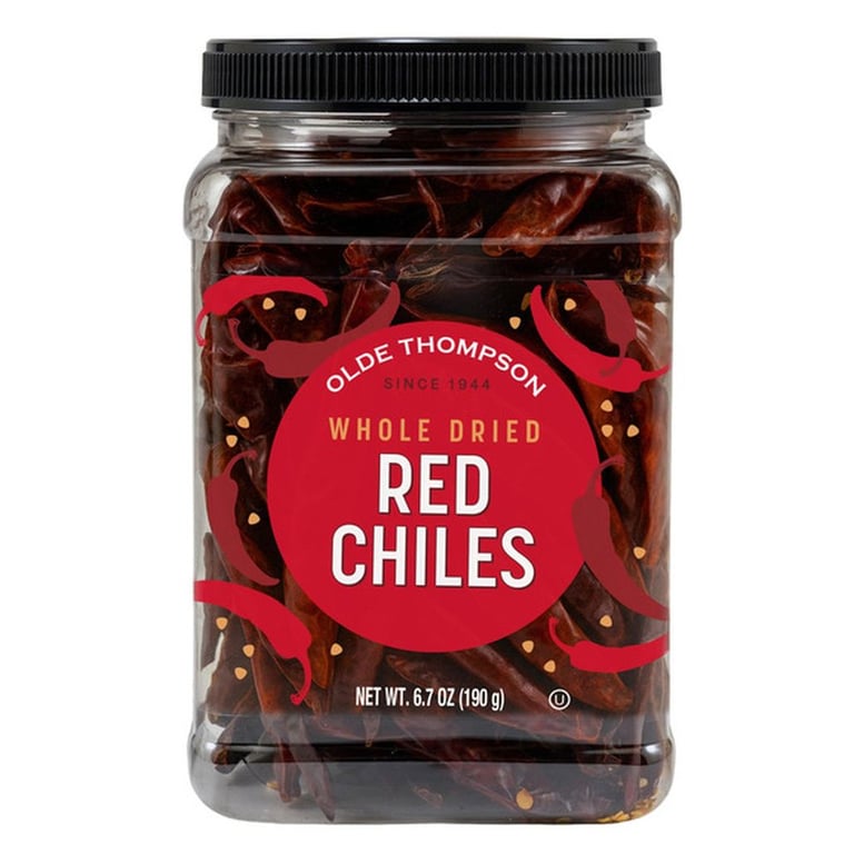 Olde Thompson Whole Dried Red Chiles, 6.7 oz