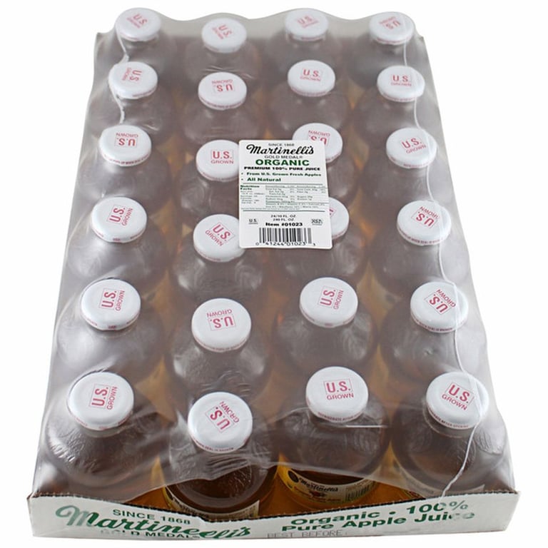 Martinelli's Organic Apple Juice, 10 fl oz, 24-count