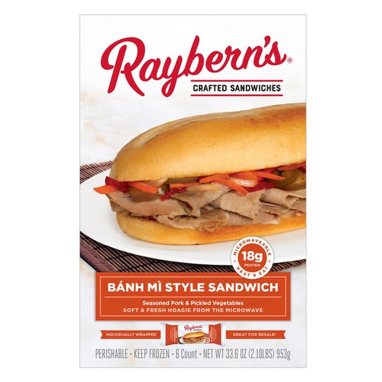 Raybern's Pork Bahn Mi 6 count , 5.6 oz