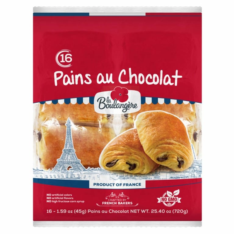 La Boulangere Chocolate Croissants, 25.4 oz , 16 count