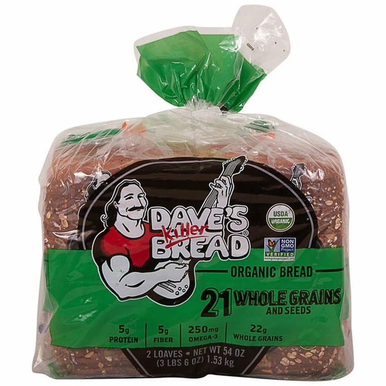 Organic Dave's Killer 21 Whole Grain and seed, 27 oz each , 2-count