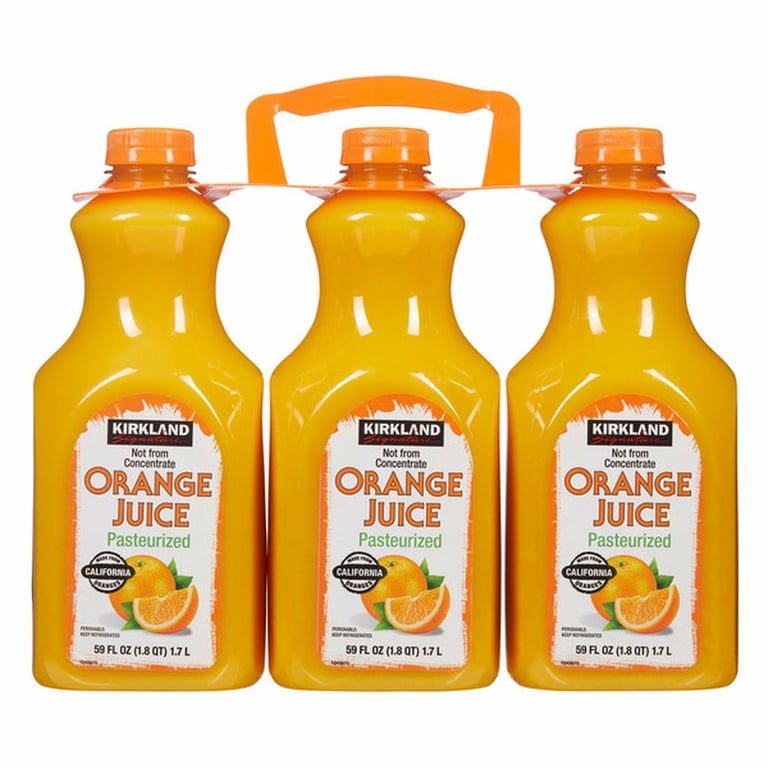 Kirkland Signature Orange Juice, 59 fl oz, 3-count