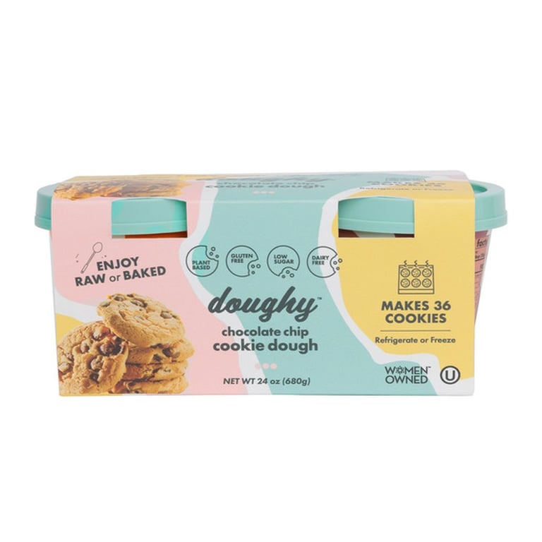 Doughy Cookie Dough chocolate chip 2 pack , 12 ounces each