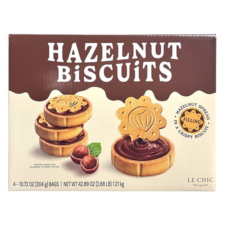 Le Chic Patissier Hazelnut Filled cookie, 42.89 ounces