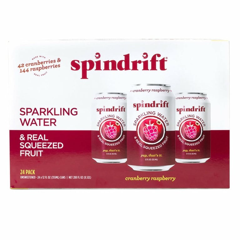 Spindrift Sparkling Cran-Raspberry 24/12 oz
