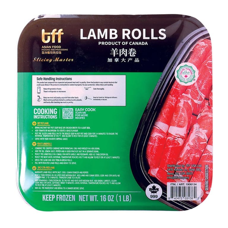 TFF Sliced Lamb Rolls, 16 oz