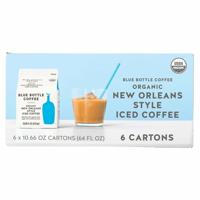 Blue Bottle New Orleans Ice Coffee, 10.66 fl oz, 6-count