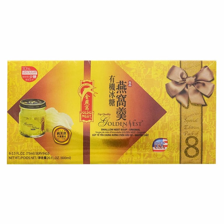 Golden Nest Swallow Nest Soup, Original, 2.5 oz, 8-count