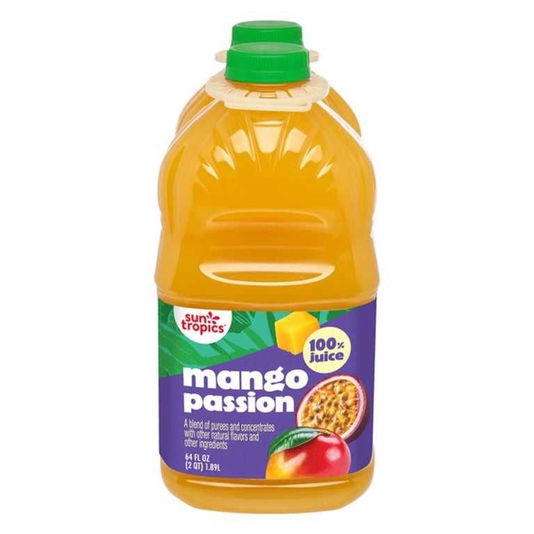Sun Tropics Mango Passion Juice, 64 fl oz, 2-count