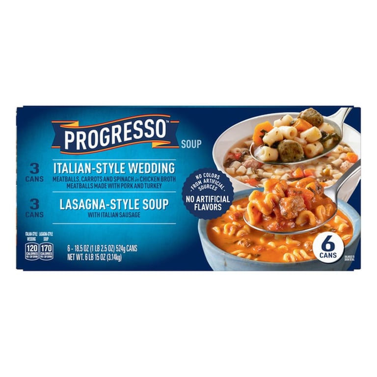 Progresso Italian Favorite Soup Variety Pack, 6-count