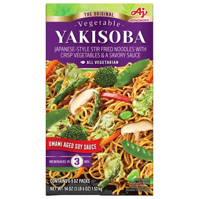 Ajinomoto Yakisoba with Vegetables, 9 oz, 6-count