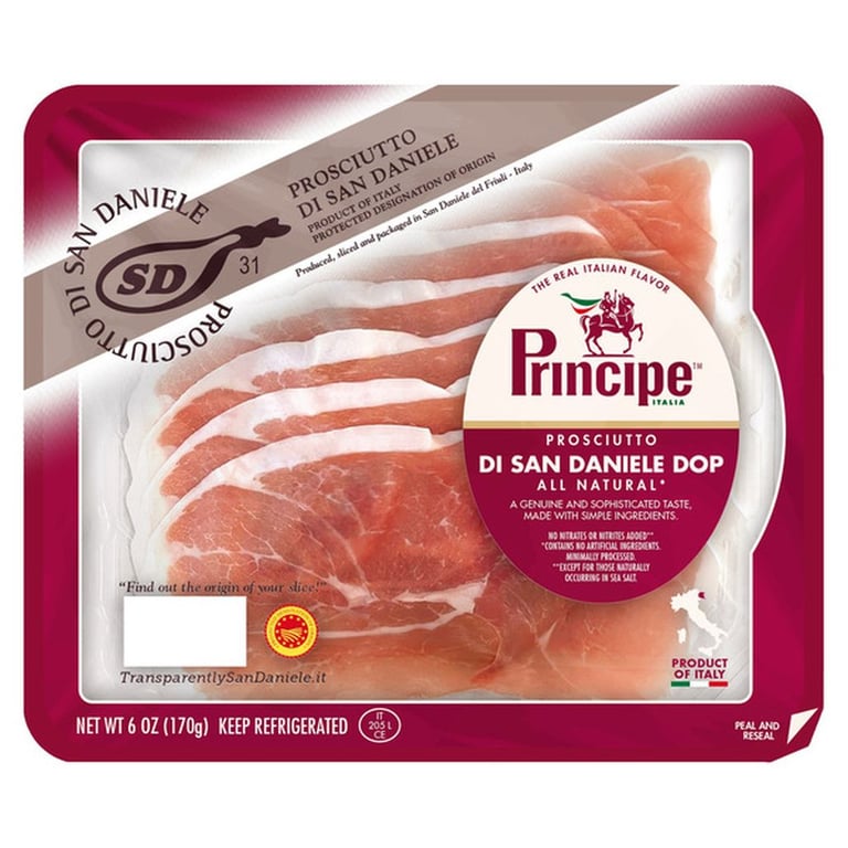 Principe Prosciutto Di San Daniele, 6 oz, 2-count