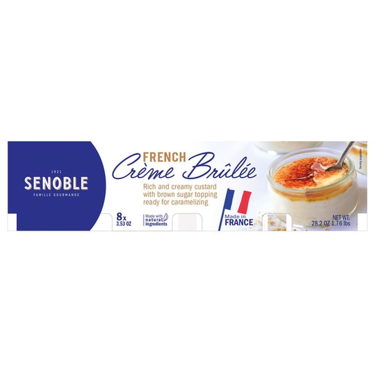 Senoble French Créme Brúlée, 8-count, 28 ounces