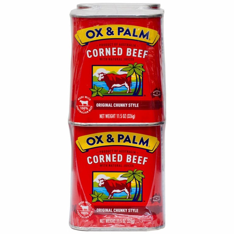 Ox & Palm Corned Beef, 11.5 oz, 6-count