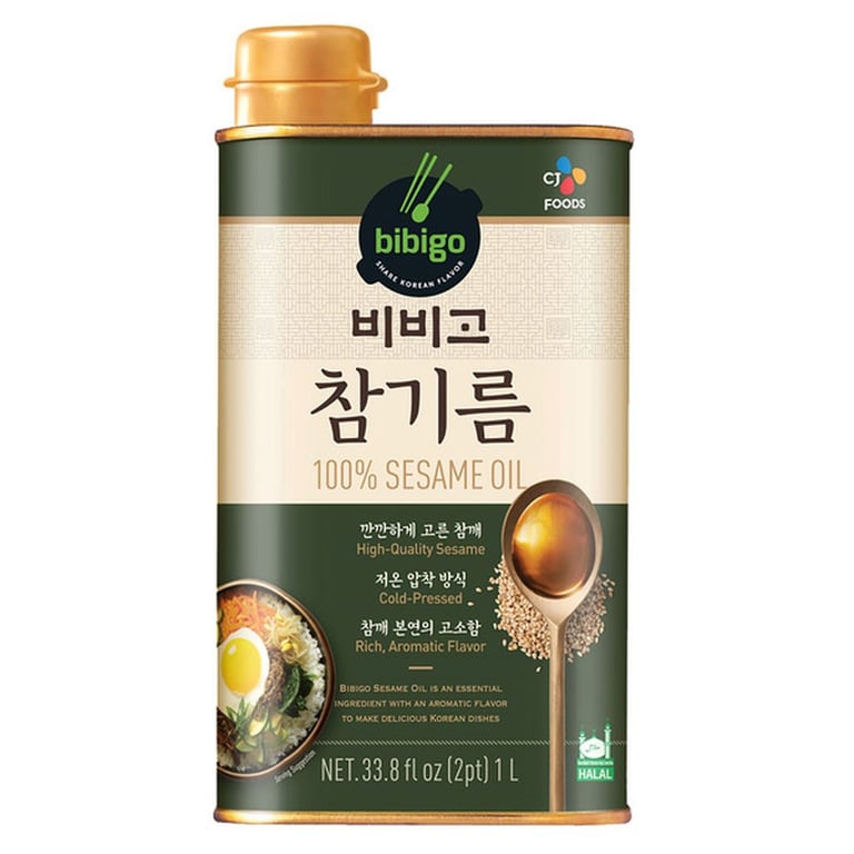 Bibigo 100% Sesame Oil, 1 L