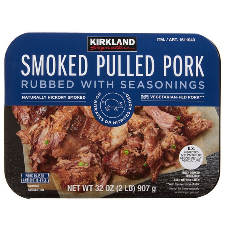 Kirkland Signature Smoked Pulled Pork, Rubbed with Seasonings, 2 lbs