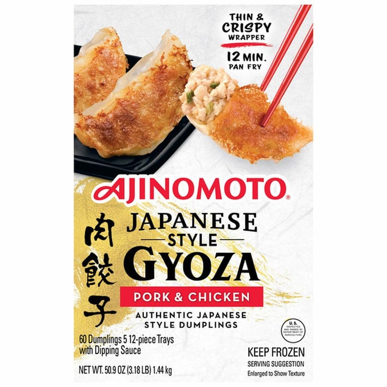Ajinomoto Pork And Chicken Gyoza, 60-count