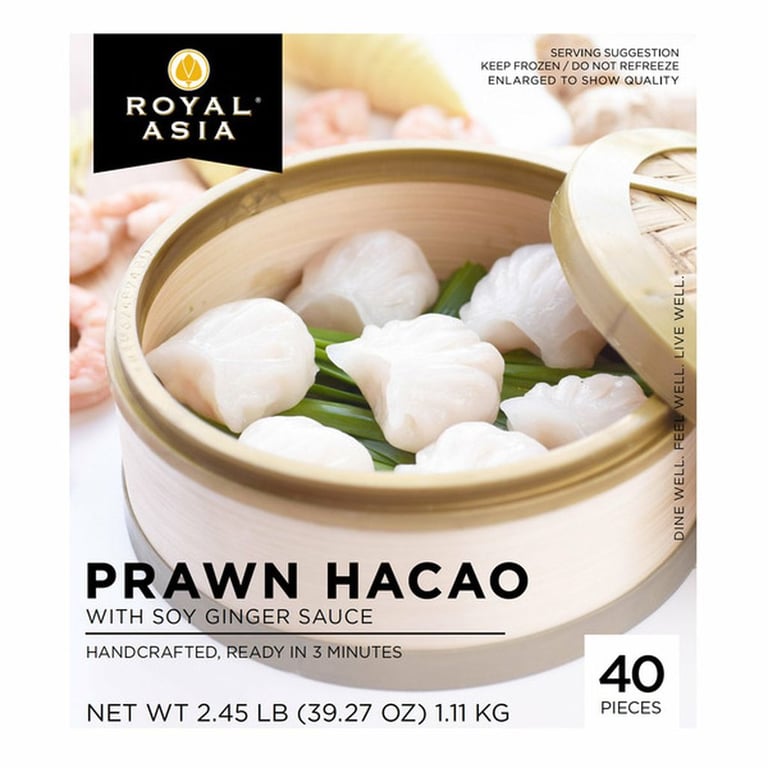 Royal Asia Prawn Hacao with Soy Ginger Sauce, 40-count, 2.45 lbs