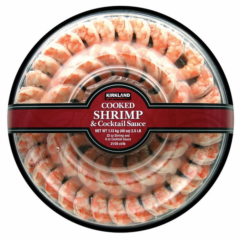 Kirkland Signature Shrimp Ring with Sauce, 21-25 count, 40 oz