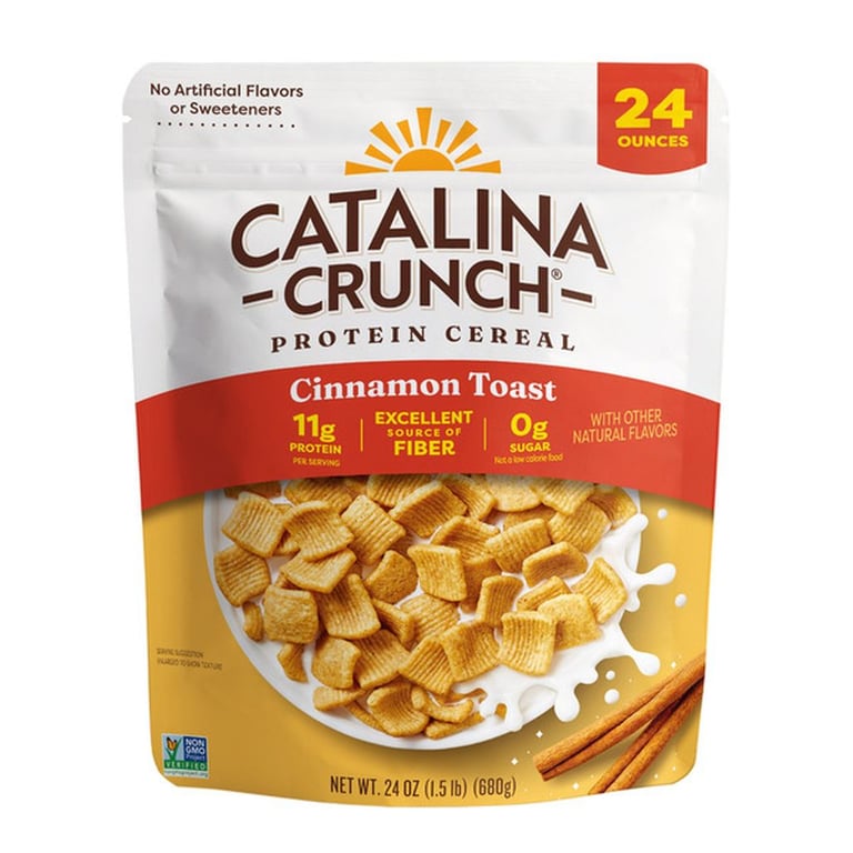 Catalina Crunch Keto Friendly Cinnamon Toast Cereal, 24 oz