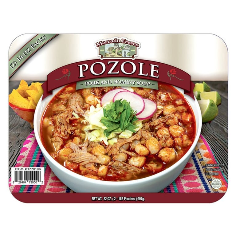 Mercado Fresco Red Chili Pork Pozole, 16 oz, 2-count