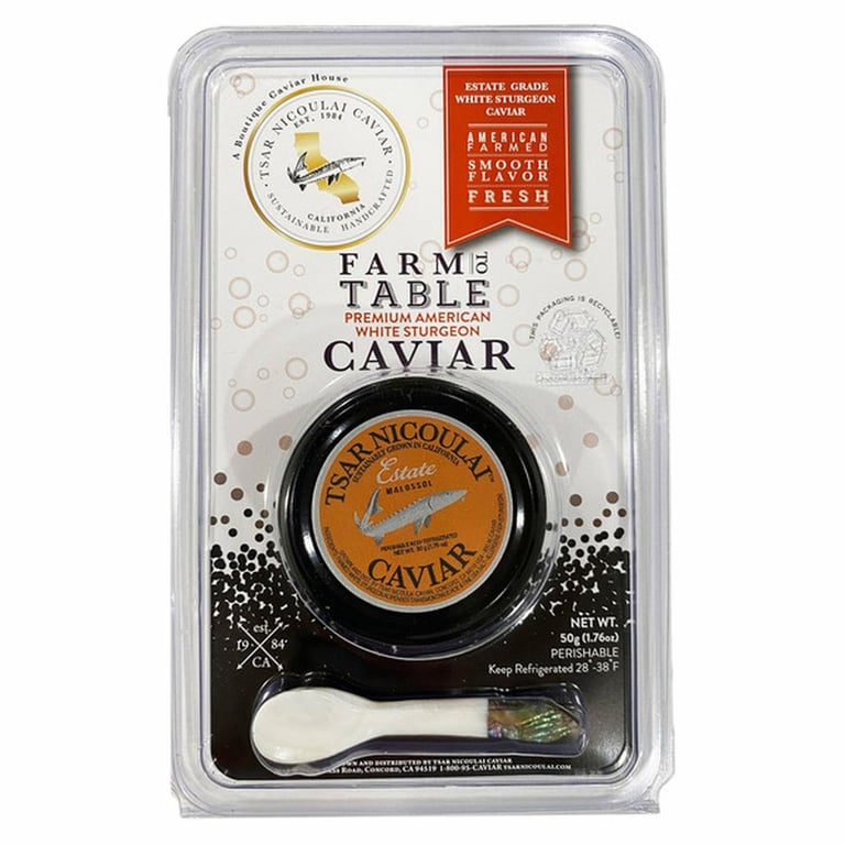 Tsar Nicoulai Estate Caviar, 1.76 oz