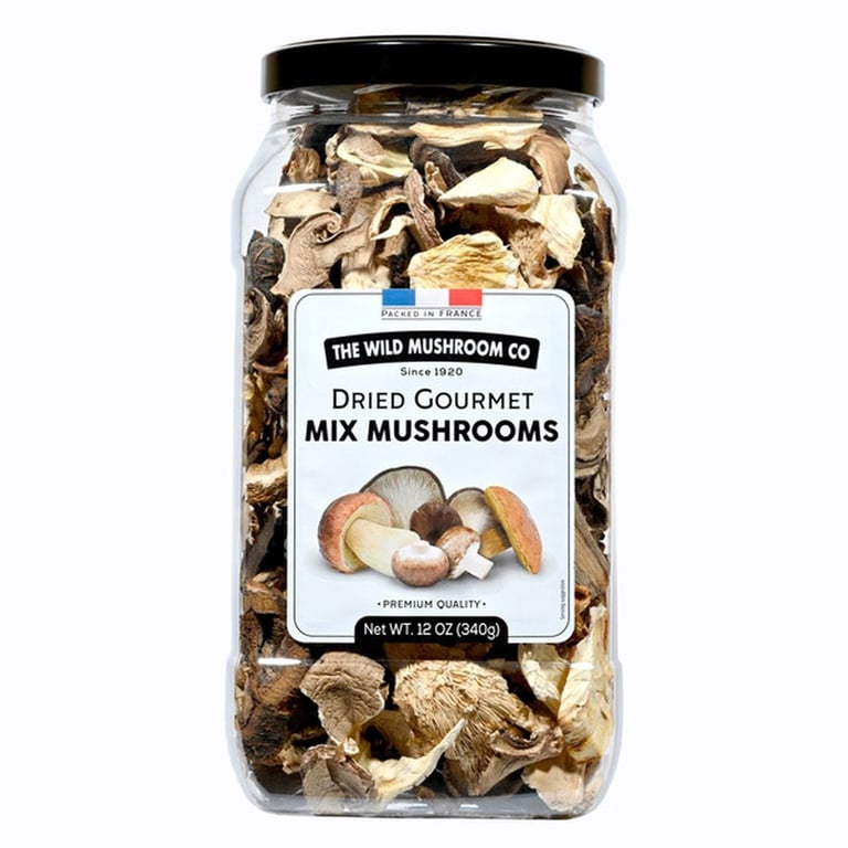 The Wild Mushroom Co Dried Gourmet Mix Mushrooms, 12 oz