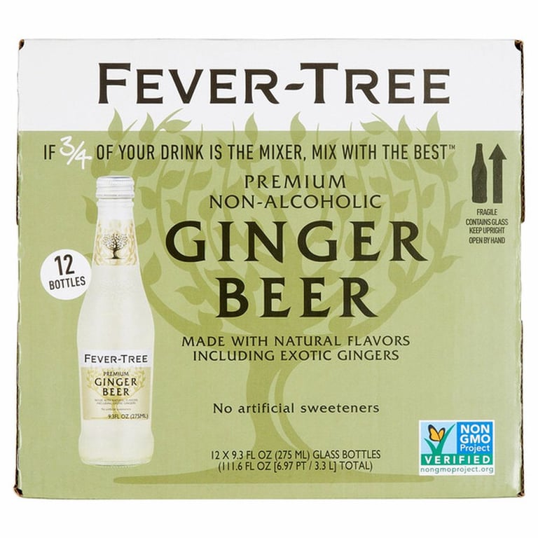 Fever Tree Ginger Beer, 9.3 fl oz, 12 count