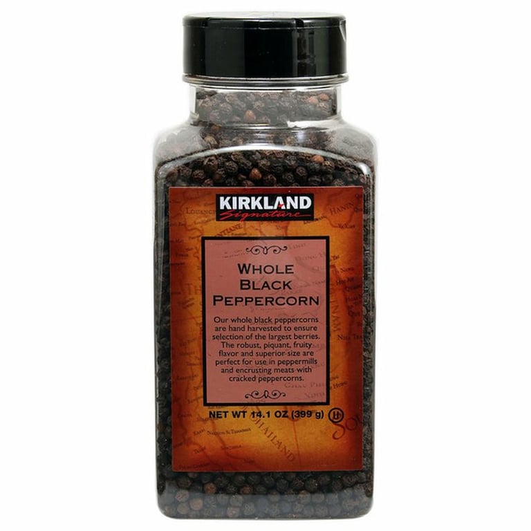 Kirkland Signature, Whole Black Peppercorn, 14.1 oz